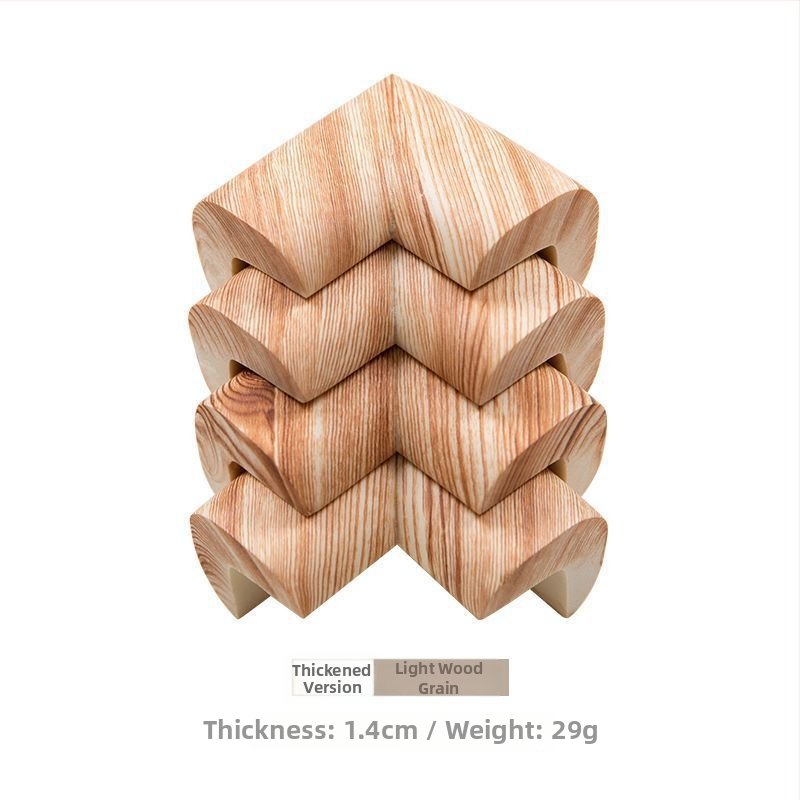 Baba asztal sarokvédői – vastagított és szélesített védőcsíkok