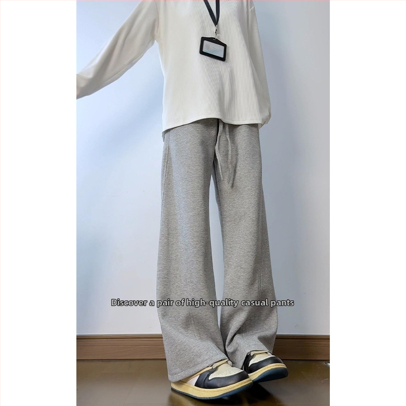 Casual pletené nohavice so strihom rovno voľné, zmes bavlny/poliestru (51% bavlna, 49% polyester), pre tínedžerov, jar 2025 vydanie
