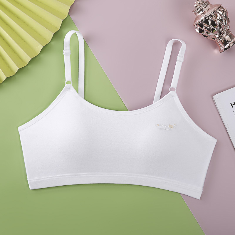 Pamuk spodnje rublje za djevojčice 12–15 godina, stil vest, bez žice, potpuno košarice