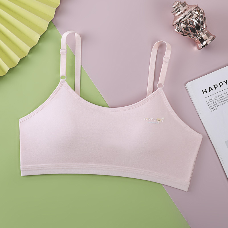 Pamuk spodnje rublje za djevojčice 12–15 godina, stil vest, bez žice, potpuno košarice