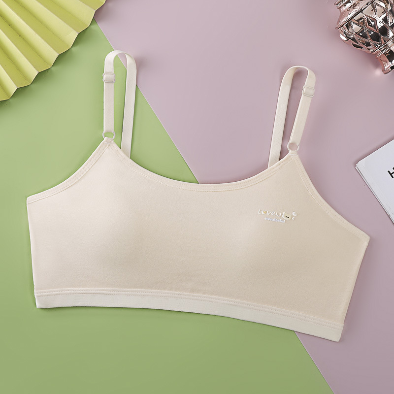 Pamuk spodnje rublje za djevojčice 12–15 godina, stil vest, bez žice, potpuno košarice