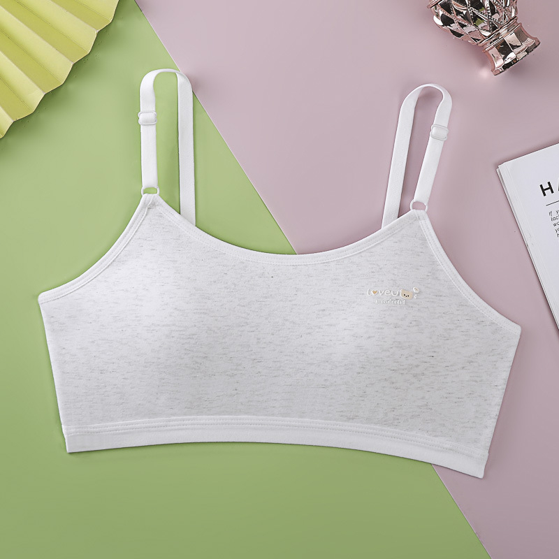 Pamuk spodnje rublje za djevojčice 12–15 godina, stil vest, bez žice, potpuno košarice