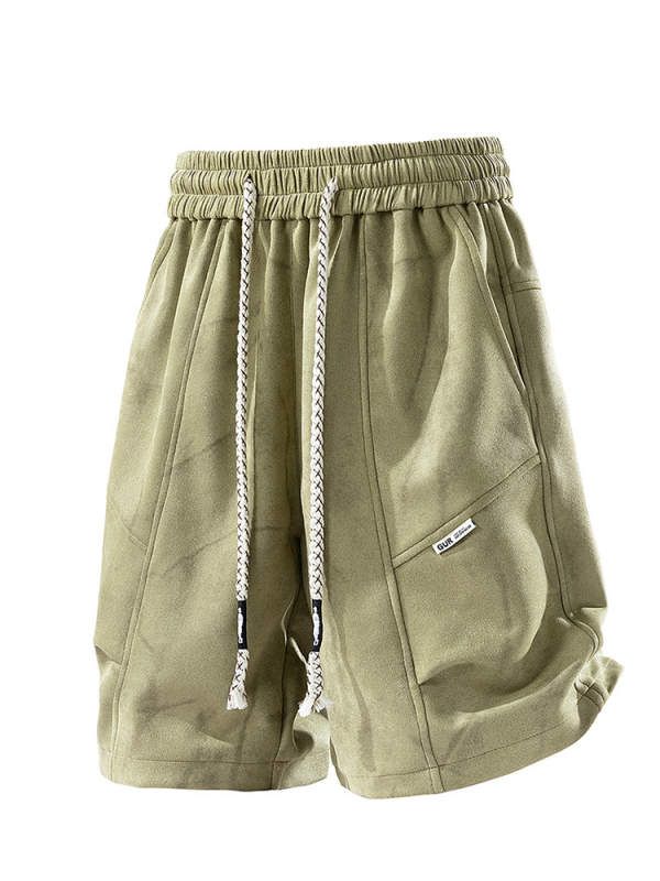 Muške casual hlače za ljeto 2025, prozračne, udobne, ravnog kroja, s vezicom u struku, poliester 97%