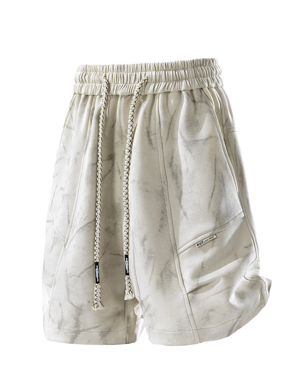 Muške casual hlače za ljeto 2025, prozračne, udobne, ravnog kroja, s vezicom u struku, poliester 97%