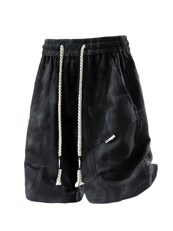 Muške casual hlače za ljeto 2025, prozračne, udobne, ravnog kroja, s vezicom u struku, poliester 97%