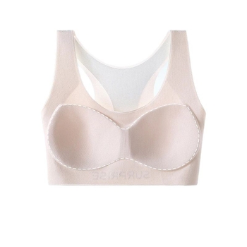 Antibakterijska dječja sportska grudnjica, najlon, potpuno pokriveni košarici s srednje oblikovanim košaricama, prozračna i upija znoj, fiksirane dvostruke naramenice