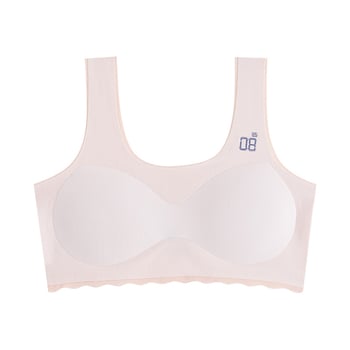 Grudnjak za djevojčice 12–15 godina, s punim šalicama, tankim oblikovanim košaricama, Ice Silk tkanina, vanjski najlon, podstava Spandex <30%, fiksne dvostruke naramenice, prozračan i upija znoj