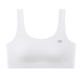 Bešavna dječja grudnjica-vest, najlon, puna šalica s tankim kalupom, pamučna podstava, fiksne dvostruke naramenice