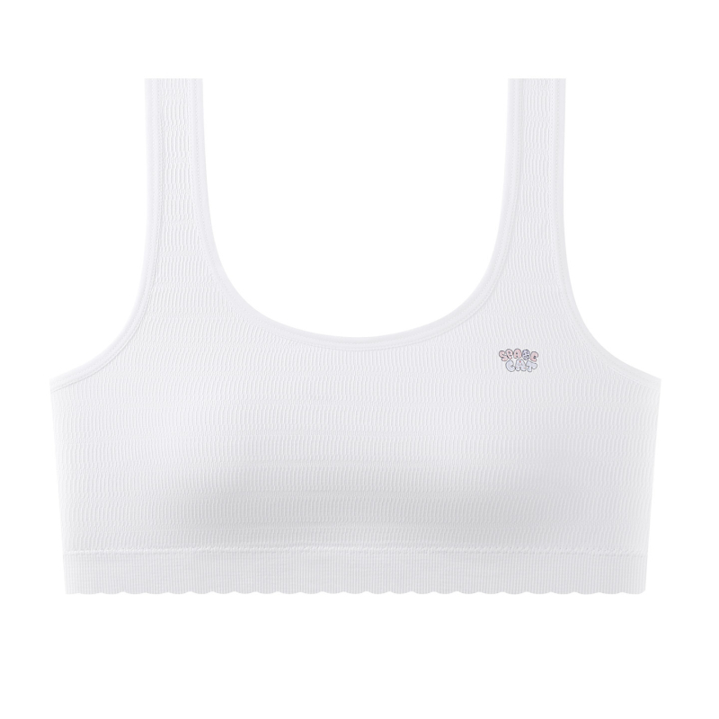 Bešavna dječja grudnjica-vest, najlon, puna šalica s tankim kalupom, pamučna podstava, fiksne dvostruke naramenice