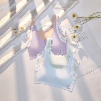 Ženski sportski grudnjak u stilu veste, pune oblikovane najlonske košarice, prozračno leđa, fiksirane dvostruke naramenice, podstava od najlona 70–80%, uzrast 12–15 godina