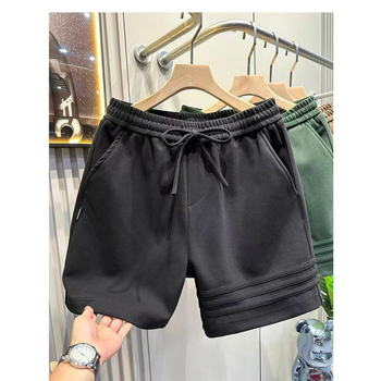 Muške casual šorceve, visoki struk, mikroelastičan, skraćena duljina, mladenački stil