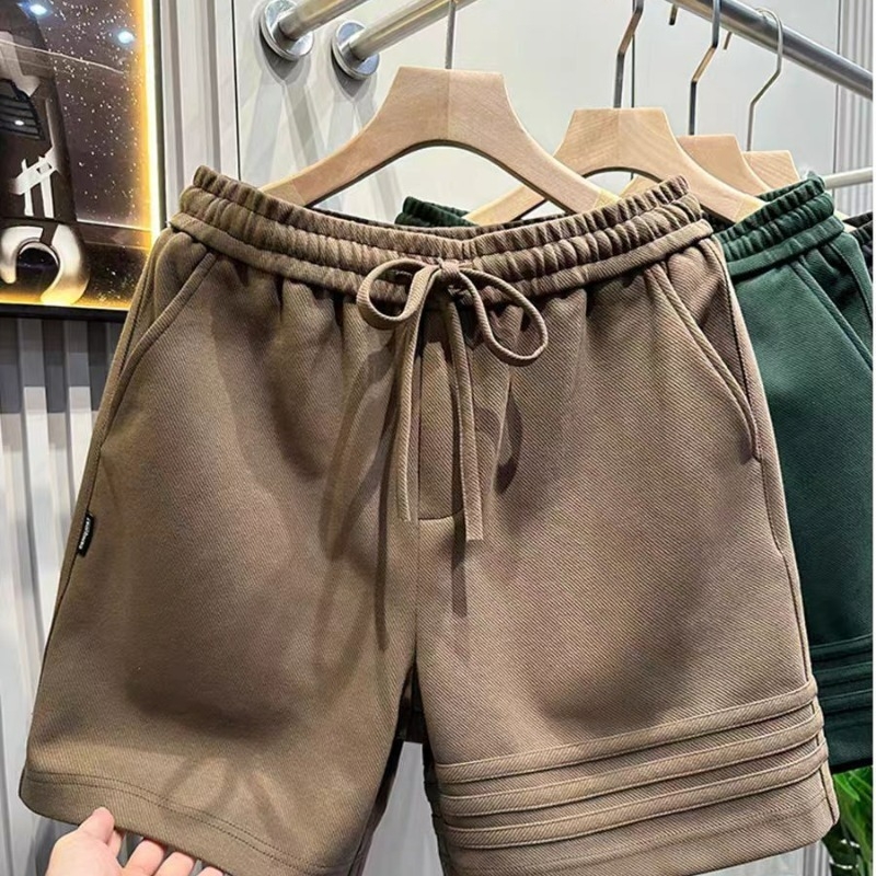 Muške casual šorceve, visoki struk, mikroelastičan, skraćena duljina, mladenački stil
