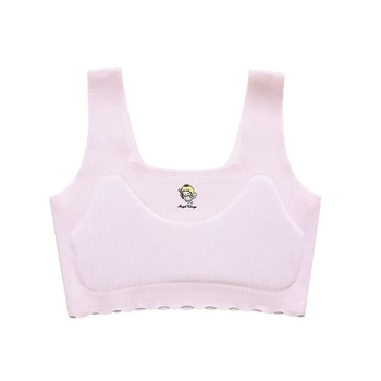 Set trening grudnjaka za djevojčice 9–13 godina, vest stil, 1/2 košarice bez kalupa s spužvom, Modal s najlonskim podstavom, prozračan i udoban