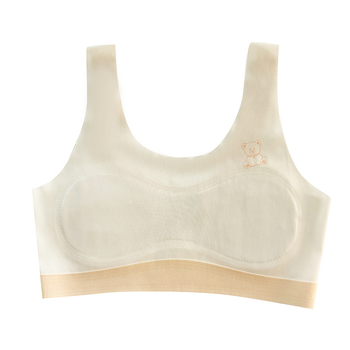 Sutien sport pentru fete în faza de dezvoltare, 9–13 ani, nailon Ice Silk, fără cusături, cupe turnate subțiri