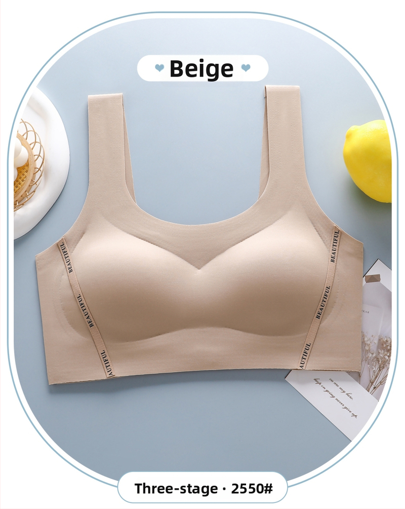 Sutien sport pentru fete din nylon, cu cupă completă, cupe subțiri din spumă, bretele fixe duble, respirant și absorbant de transpirație