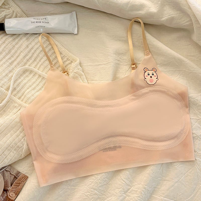 Dievčenské bezšvové tréningové spodné prádlo s pevnými košíkmi, nylon, 8+ rokov, leto 2025