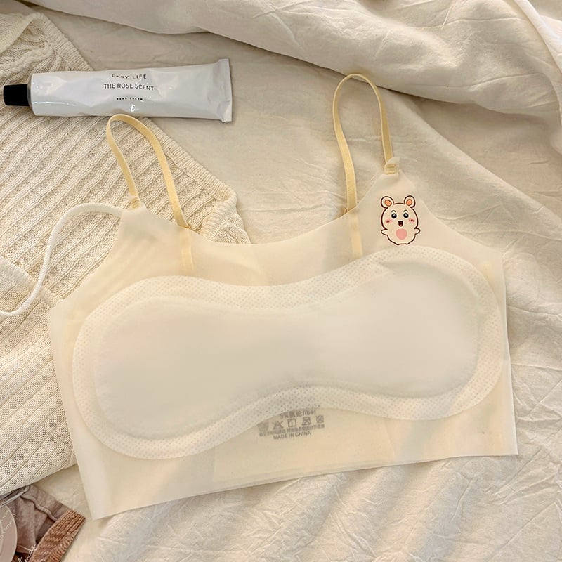 Dievčenské bezšvové tréningové spodné prádlo s pevnými košíkmi, nylon, 8+ rokov, leto 2025