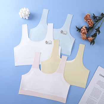 Bezšvový podprsenka pre dievčatá, tínedžerky, nylon 80–90% zloženie, pre deti od 8 rokov, jar–leto–jesen