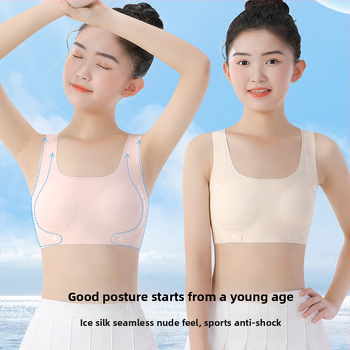 Dievčenský rozvojový podprsenka - nylon 80% / elastan 20%, bezpečnostná trieda A, pre dievčatá 8+ rokov, leto 2025, všetky ročné obdobia