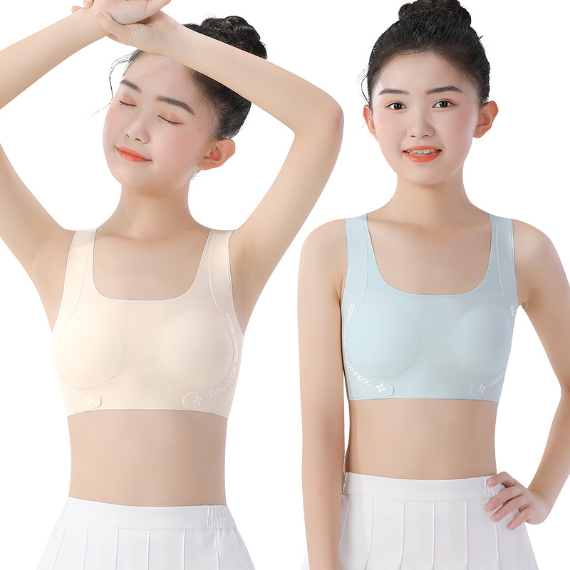 Dievčenský rozvojový podprsenka - nylon 80% / elastan 20%, bezpečnostná trieda A, pre dievčatá 8+ rokov, leto 2025, všetky ročné obdobia