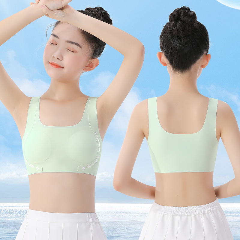 Dievčenský rozvojový podprsenka - nylon 80% / elastan 20%, bezpečnostná trieda A, pre dievčatá 8+ rokov, leto 2025, všetky ročné obdobia