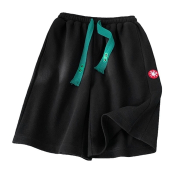 Muške šorceve od waffle tkanine, labav kroj, duljina pet bodova, 96% poliester, ljeto