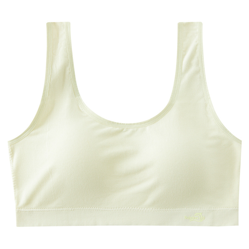 Dječji sportski grudnjak u stilu veste s punim latexnim šalicama, viskozni materijal, podstava 90–95% viskoze, fiksne dvostruke naramenice