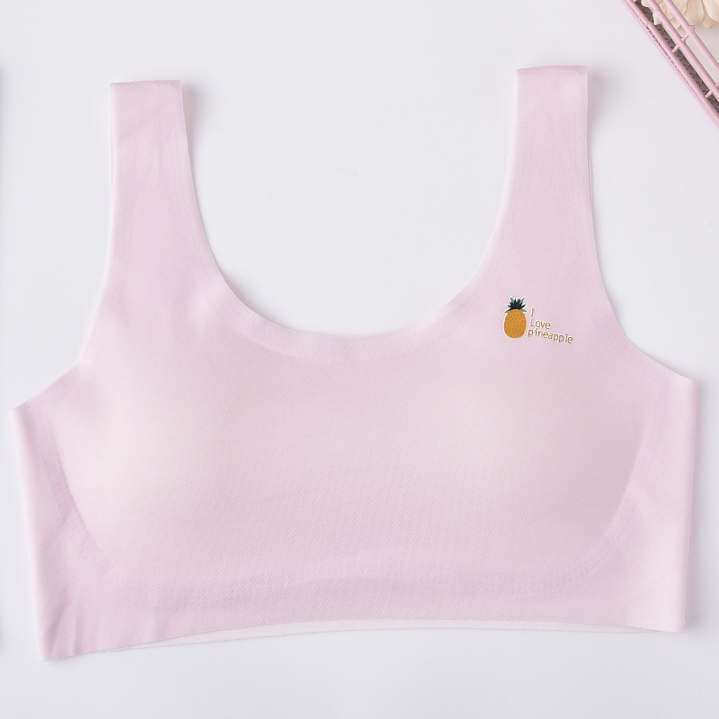 Dječji grudnjak u stilu veste, tanke oblikovane čašice, bezšivni dizajn, materijal nylon-modal