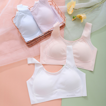 Sutien za tinejdžerice: pune košarice, tanke oblikovane košarice, košarice od pamuka, materijal 58% najlon, 42% spandeks, čvrste naramenice, prozračan kroz cijelu godinu