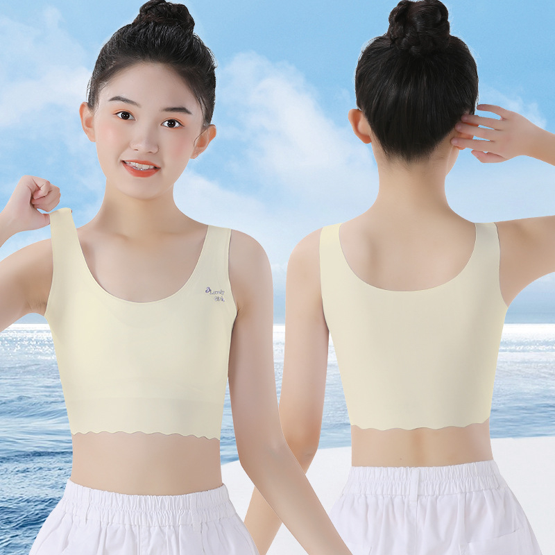 Dievčenský tanktop s podprsenkou z nylonu a spandexu, 77% nylon, 23% spandex, celoročné nosenie