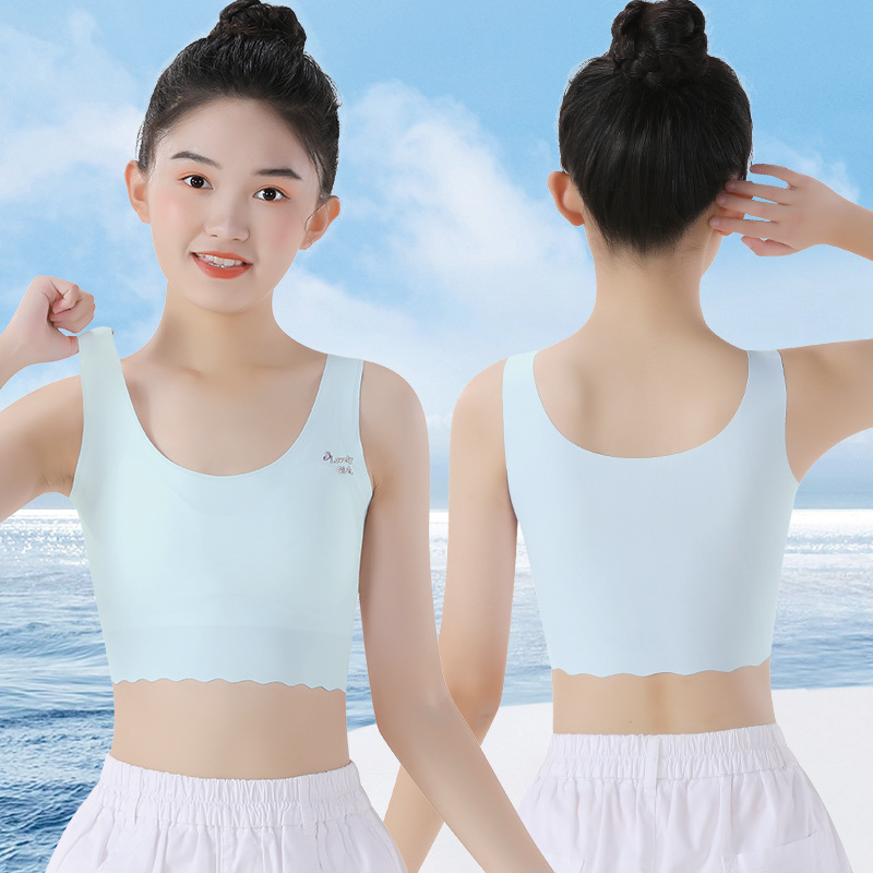 Dievčenský tanktop s podprsenkou z nylonu a spandexu, 77% nylon, 23% spandex, celoročné nosenie