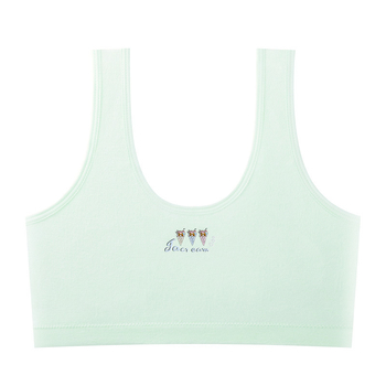 Bezšivni dječji top u stilu veste za djevojčice 9–13 godina, viskoza, košarica 3/4, moldless cup, fiksni dvostruki naramenici, udobno