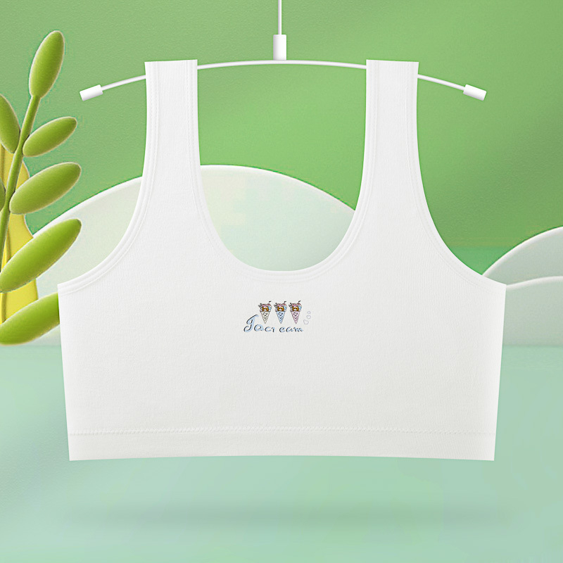 Bezšivni dječji top u stilu veste za djevojčice 9–13 godina, viskoza, košarica 3/4, moldless cup, fiksni dvostruki naramenici, udobno