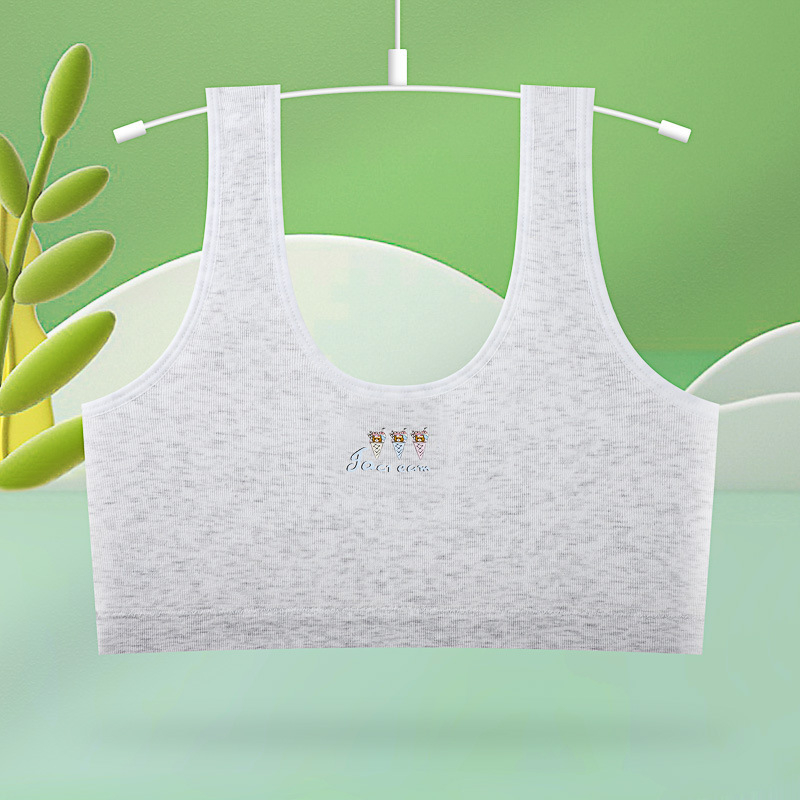 Bezšivni dječji top u stilu veste za djevojčice 9–13 godina, viskoza, košarica 3/4, moldless cup, fiksni dvostruki naramenici, udobno