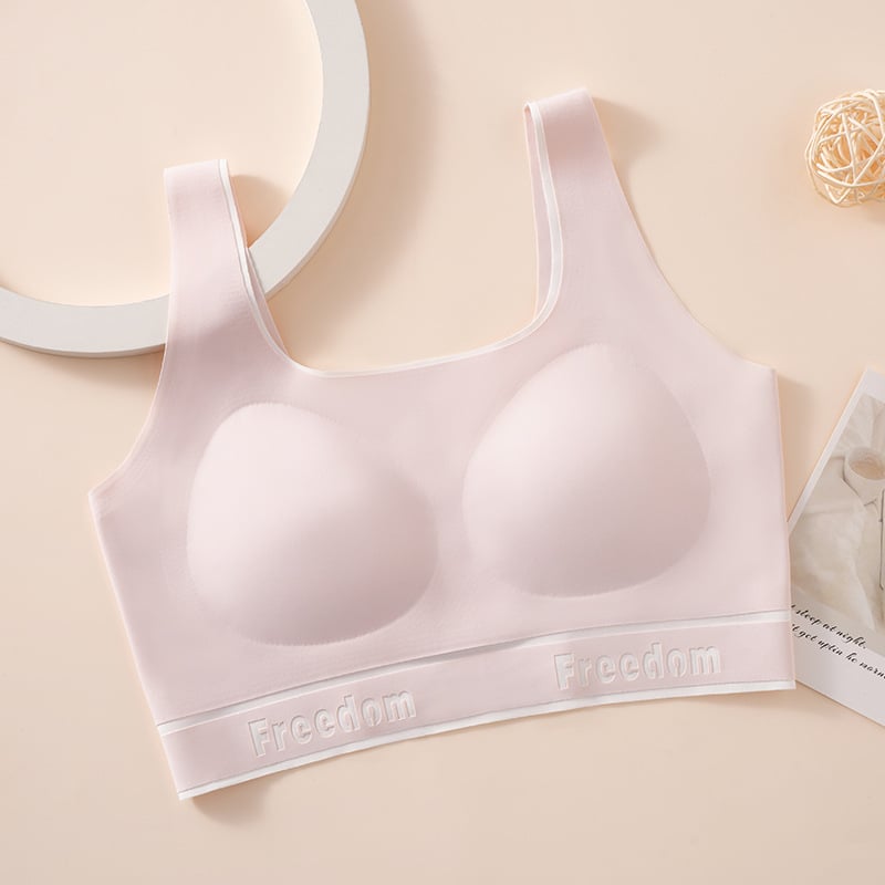 Dječja sportska grudnjaka u stilu vesta, najlon, pune čašice, tanki kalupi s spužvom, prozračna i udobna