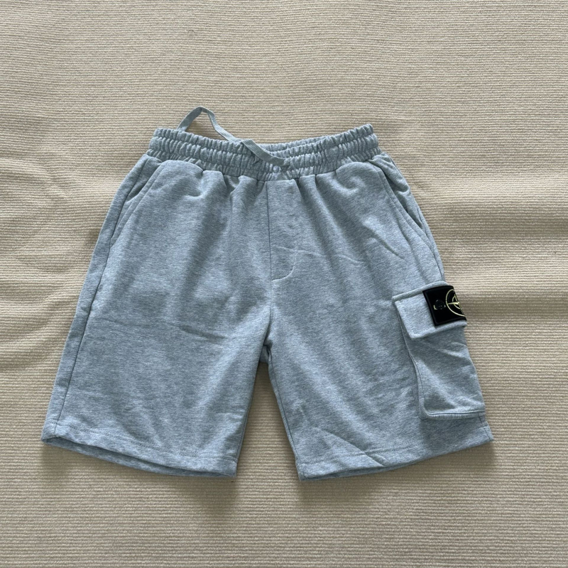 Шорти от 100% памучно плетиво със странични джобове, висока еластичност, свободен широк крой, британски стил