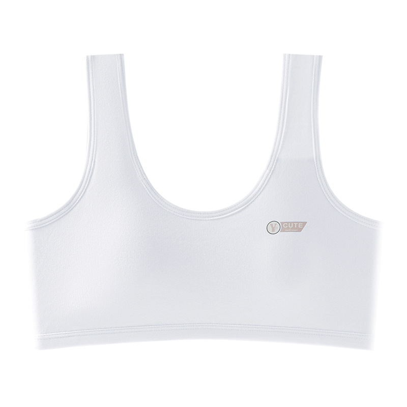 Pamukasti grudnjak s punim košaricama, vest-stil, tanke košarice za oblikovanje, fiksni dvostruki remeni, prozračan i upija znoj