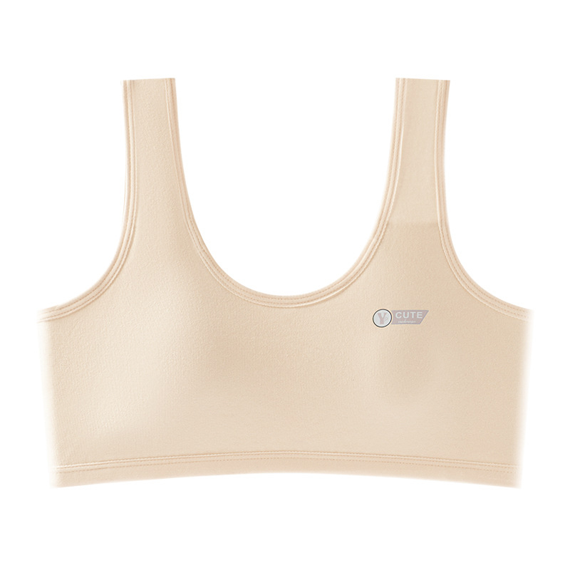 Pamukasti grudnjak s punim košaricama, vest-stil, tanke košarice za oblikovanje, fiksni dvostruki remeni, prozračan i upija znoj