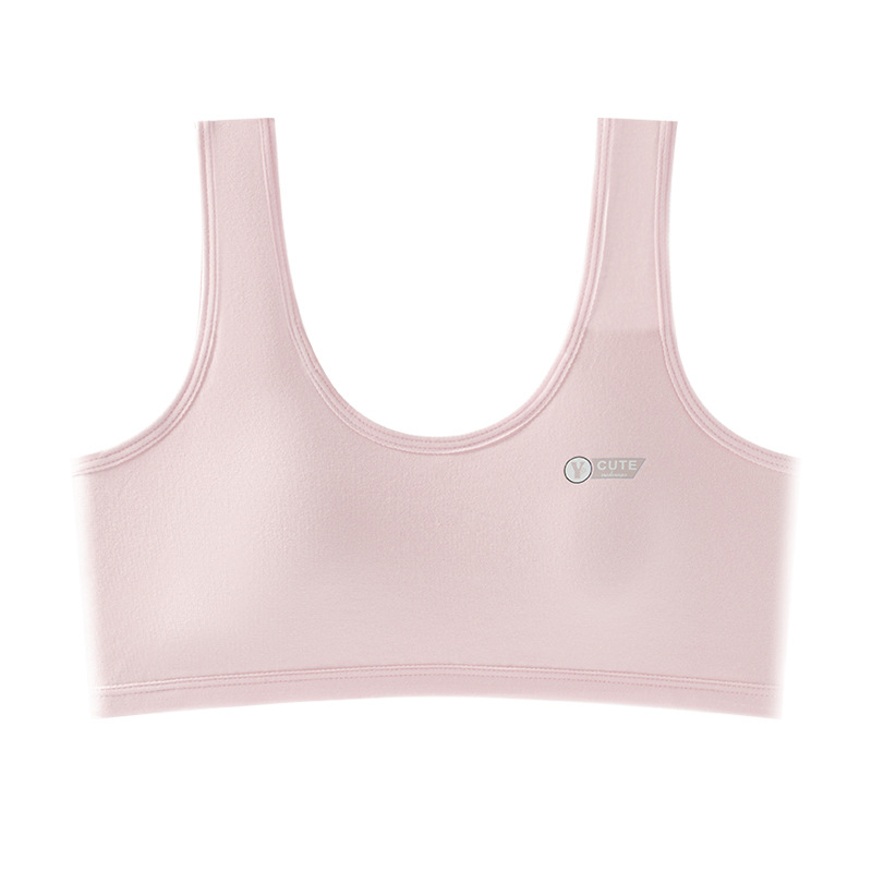 Pamukasti grudnjak s punim košaricama, vest-stil, tanke košarice za oblikovanje, fiksni dvostruki remeni, prozračan i upija znoj