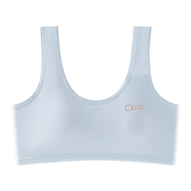 Pamukasti grudnjak s punim košaricama, vest-stil, tanke košarice za oblikovanje, fiksni dvostruki remeni, prozračan i upija znoj