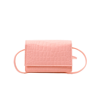 Crossbody torba od PU, mala kvadratna torba, s jednom naramenicom, zatvaranje preklopom, podstava od poliestera