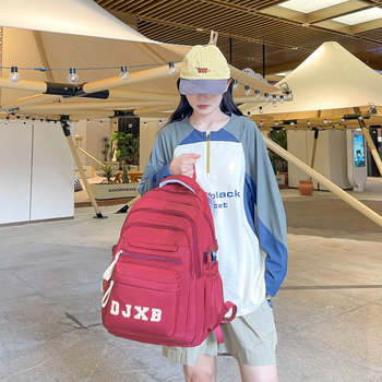 Unisex ruksak za laptop – lagan najlon, kapacitet 20–35 L, jastučići za ramena s zračnim jastučićima, uzorak slova
