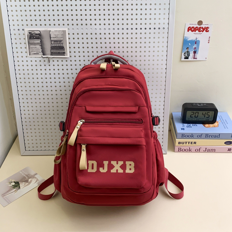 Unisex ruksak za laptop – lagan najlon, kapacitet 20–35 L, jastučići za ramena s zračnim jastučićima, uzorak slova