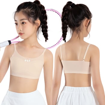 Dievčatá: Ľahká cami top pre obdobie vývoja s nylonom-spandexom 60/40, pre vek 8+, na všetky ročné obdobia