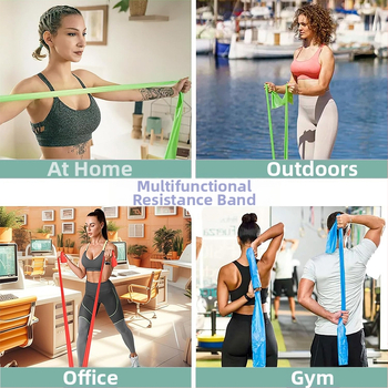 Ζώνη αντίστασης γιόγκα, unisex, υλικό TPE, μάρκα Fanchi, κωδ Fc-6067-ch