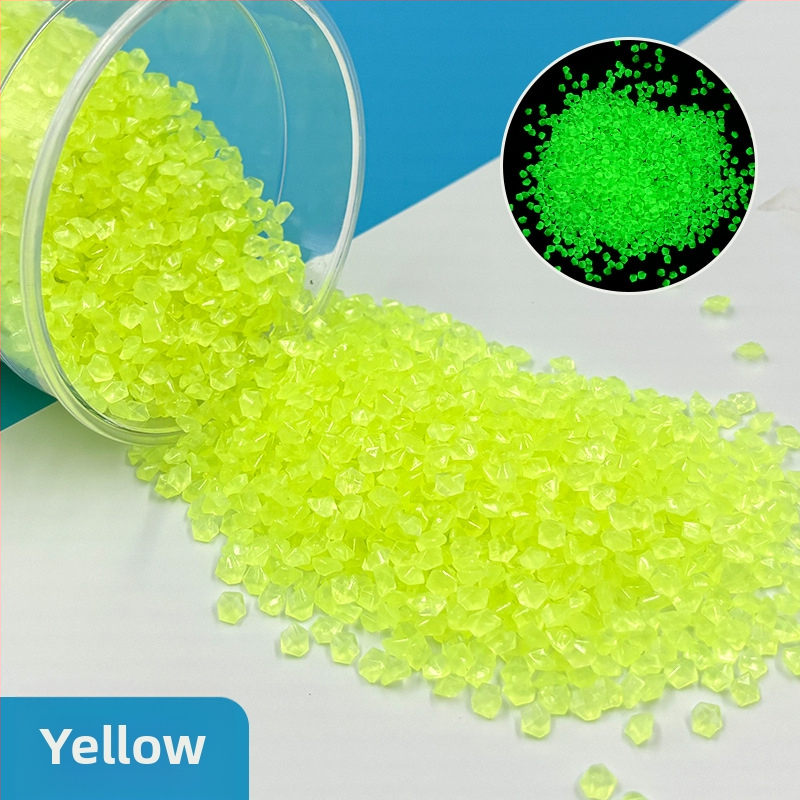 Nisip fosforescent pentru grădină și peisaj de acvariu – pietriș luminos și pietre ciobite, 25 kg, ambalaj 200 bucăți, brand Jibiao, Landstone, origine Yiwu