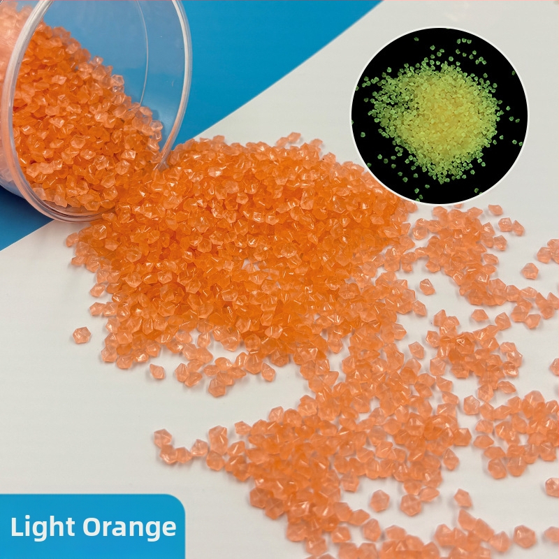 Nisip fosforescent pentru grădină și peisaj de acvariu – pietriș luminos și pietre ciobite, 25 kg, ambalaj 200 bucăți, brand Jibiao, Landstone, origine Yiwu