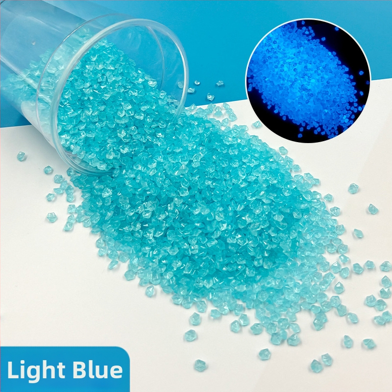 Nisip fosforescent pentru grădină și peisaj de acvariu – pietriș luminos și pietre ciobite, 25 kg, ambalaj 200 bucăți, brand Jibiao, Landstone, origine Yiwu