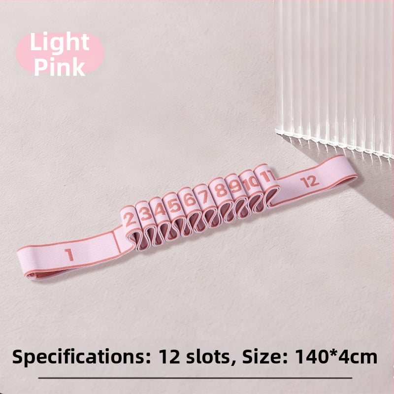 Танцова съпротивителна лента с 8/10/12 секции, фитнес йога лента за разтягане на талия и крак, полиестер и латекс, марка Lixiang