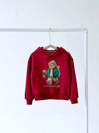 Παιδικό φούτερ με κουκούλα και επένδυση φλίς, 90% βαμβάκι, unisex, για παιδιά 3–8 ετών, φθινόπωρο 2025